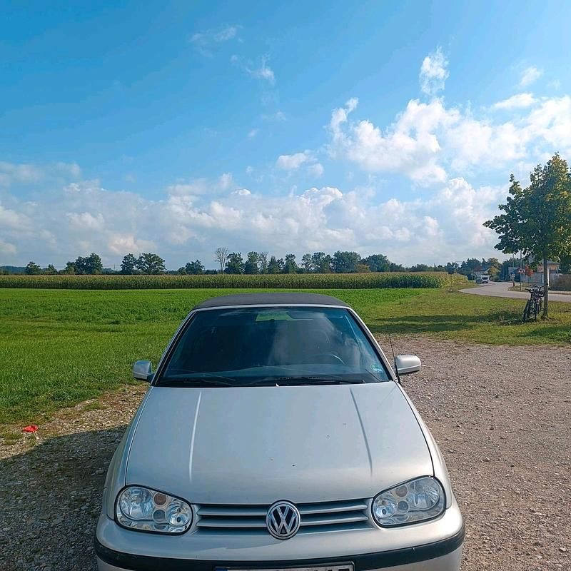 Silber Gebraucht 2000 VW Golf Cabriolet Cabrio | 1.250 € (Superpreis) - Bild 1/4