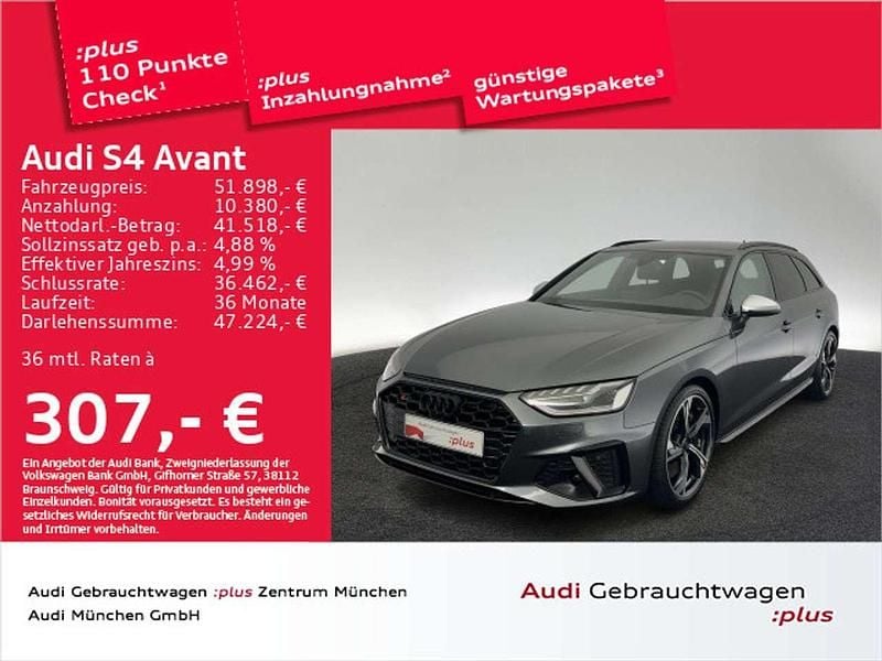 Daytonagrau perleffekt Gebraucht 2023 Audi S4 Sport Kombi | 51.508 € (Fairer Preis) - Bild 1/2