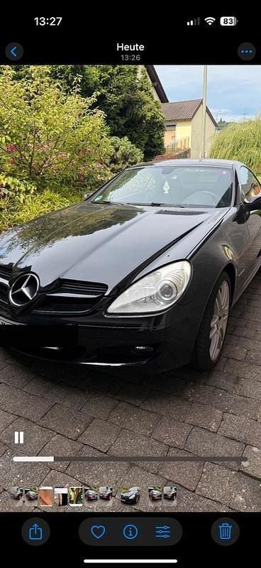 Schwarz Gebraucht 2006 Mercedes SLK200 Cabrio | 8.500 € (Fairer Preis) - Bild 1/4
