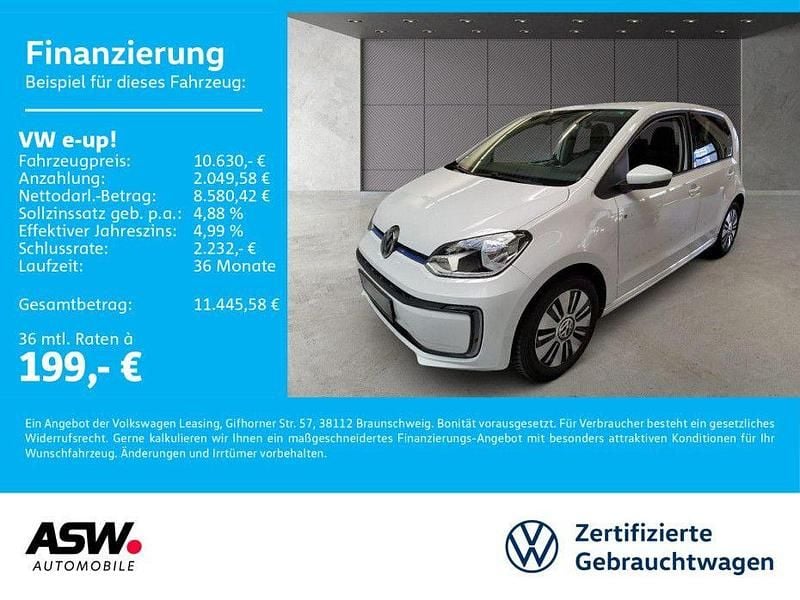 Pure white Gebraucht 2018 VW e-up! Kleinwagen | 10.630 € (Fairer Preis) - Bild 1/4