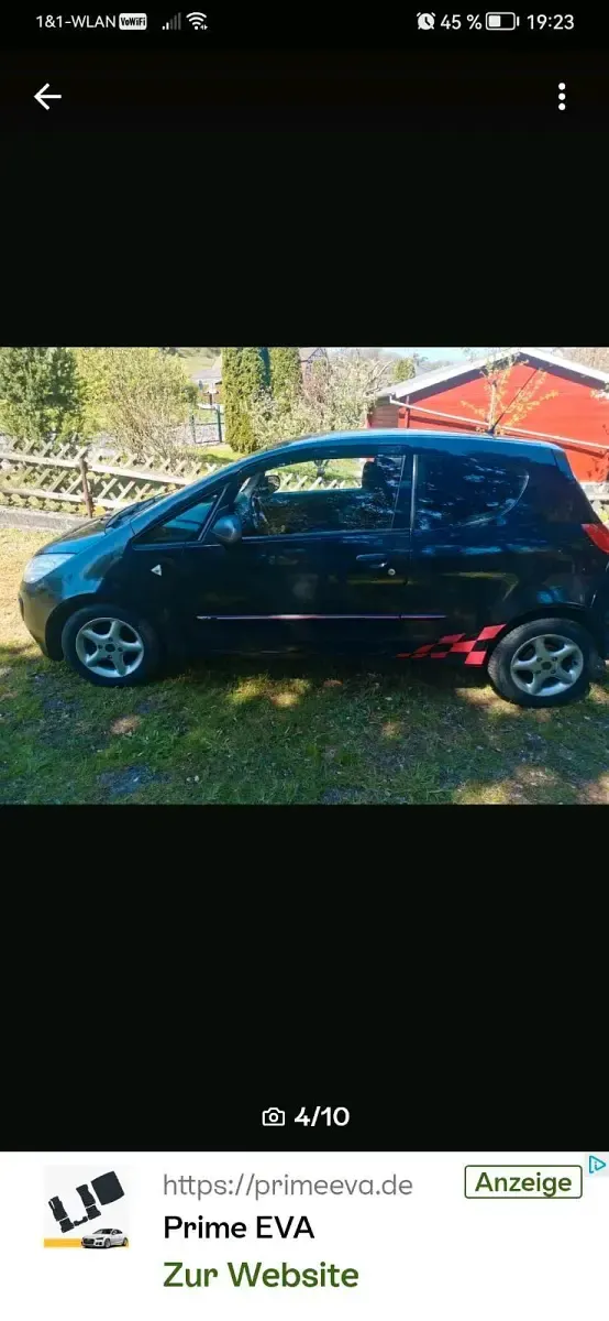 Gebraucht Mitsubishi Colt 75 PS (55 kW) 2008 Schwarz Kleinwagen