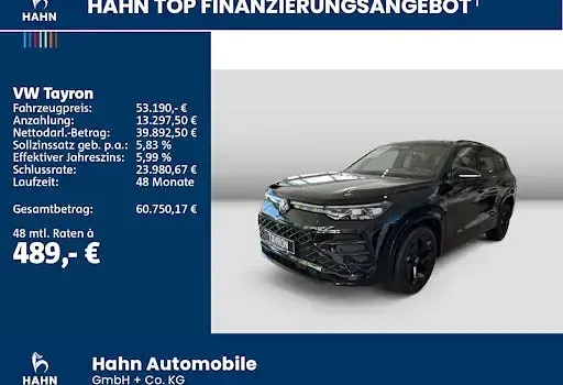 Neu VW Tayron R-line 150 PS (110 kW) 2025 Schwarz SUV