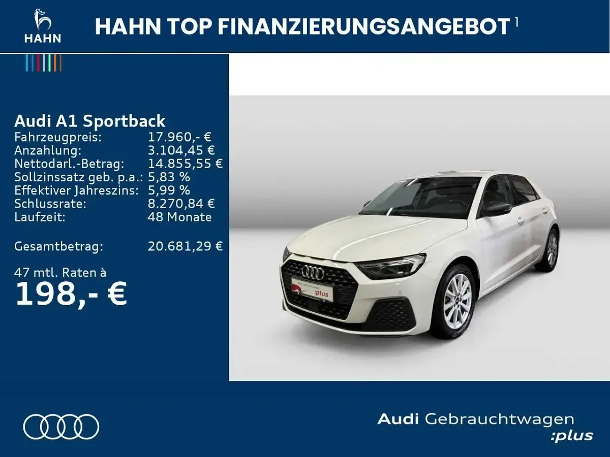 Gebraucht Audi A1 95 PS (69 kW) 2022 Cortinaweiß SUV