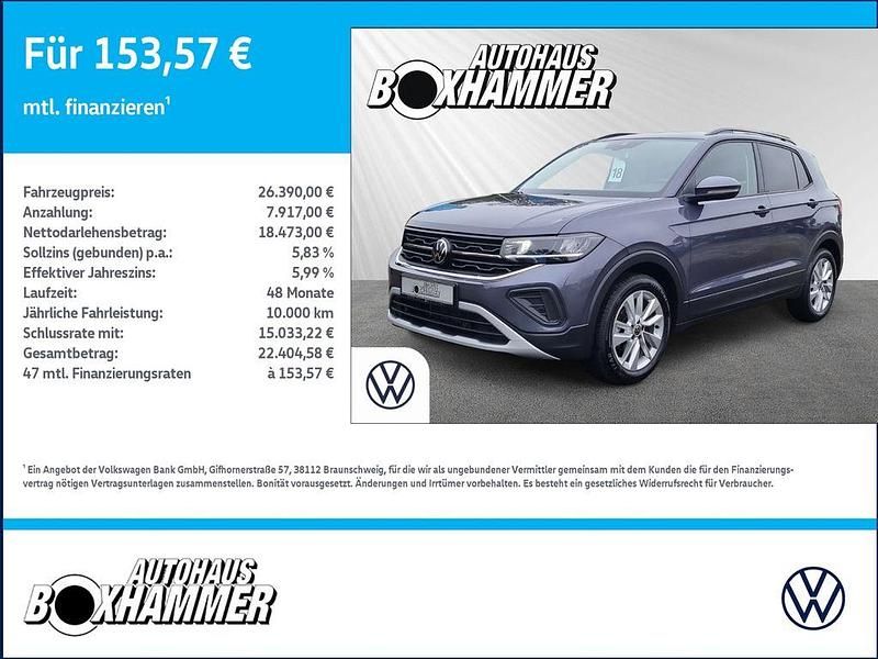 Gebraucht VW T-Cross Life 116 PS (85 kW) 2025 Grau SUV