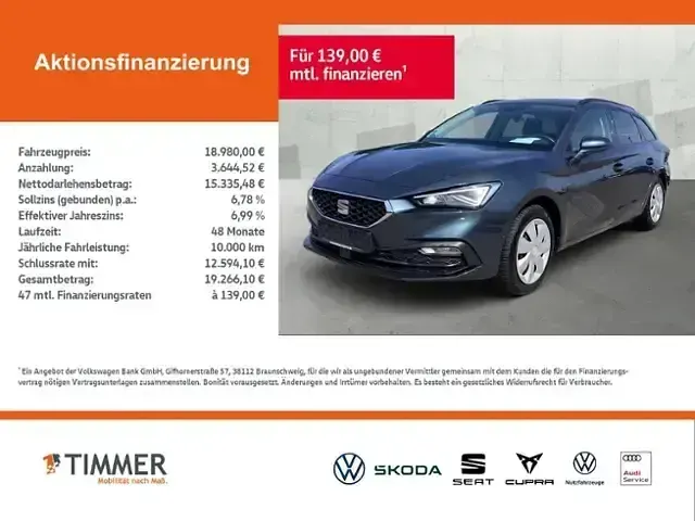 Gebraucht Seat Leon ST Beats 150 PS (110 kW) 2022 Grau Kombi