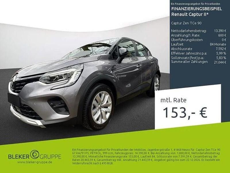 Grau kng + schwarz gne Gebraucht 2021 Renault Captur Zen SUV | 13.990 € (Guter Preis) - Bild 1/3