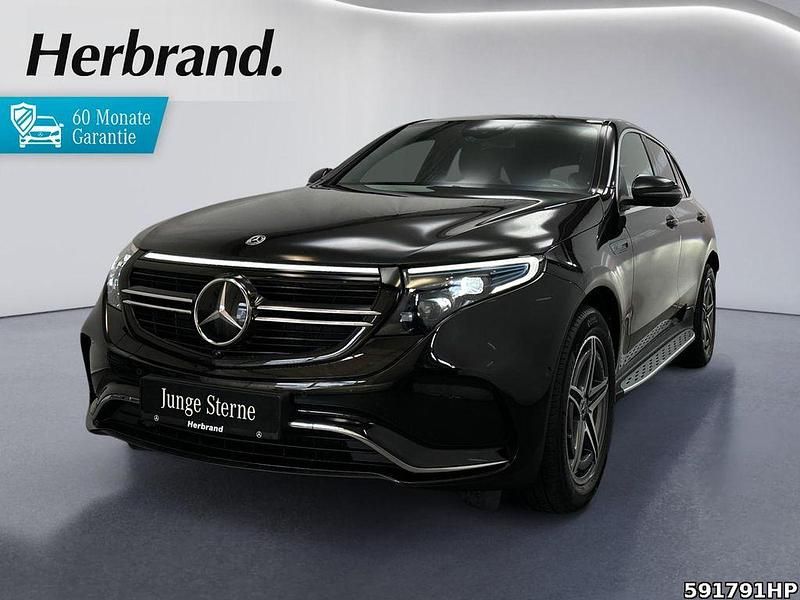 Metalliclack obsidianschwarz Gebraucht 2021 Mercedes EQC400 AMG line SUV | 37.990 € (Fairer Preis) - Bild 1/4