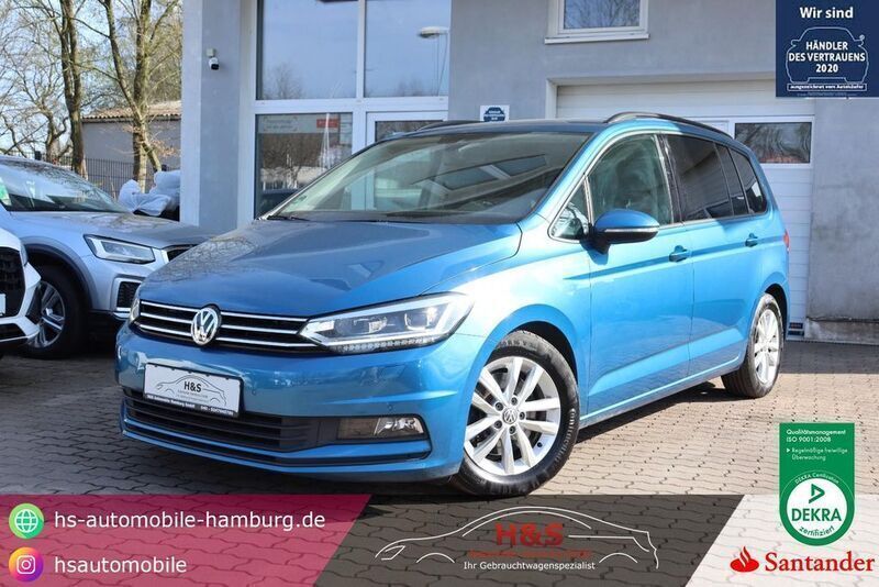 Blau Gebraucht 2017 VW Touran Comfortline Van / Kleinbus | 13.900 € (Fairer Preis) - Bild 1/4