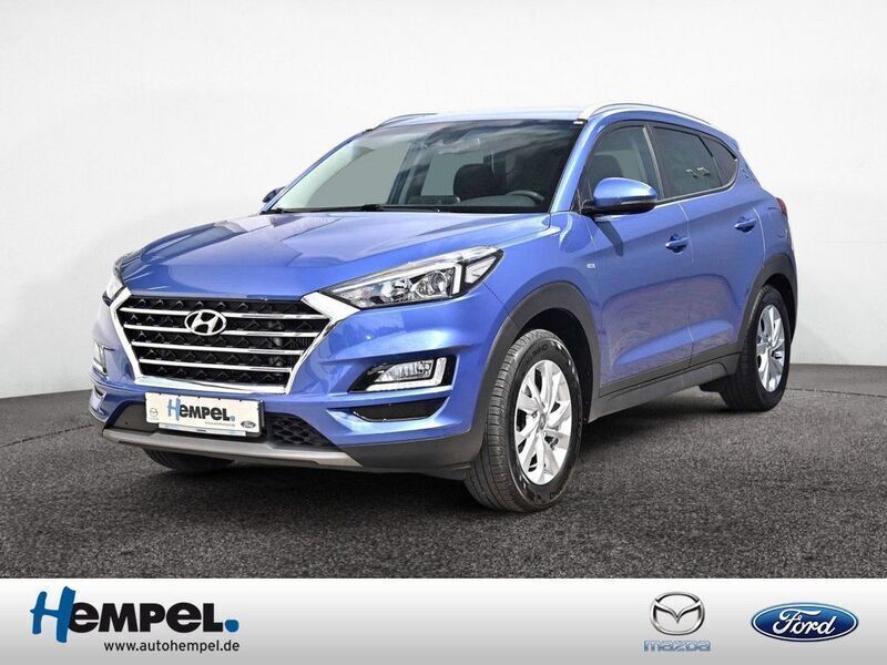 Blau (metallic) Gebraucht 2020 Hyundai Tucson Trend SUV | 17.890 € (Etwas zu teuer) - Bild 1/4