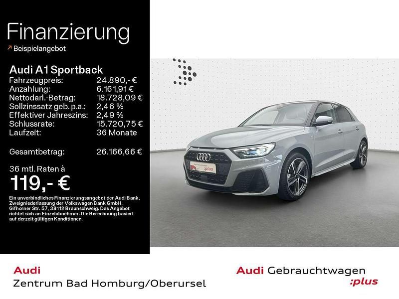 Pfeilgrau perleffekt/mythossch Gebraucht 2024 Audi A1 S-Line Kleinwagen | 24.890 € (Fairer Preis) - Bild 1/4