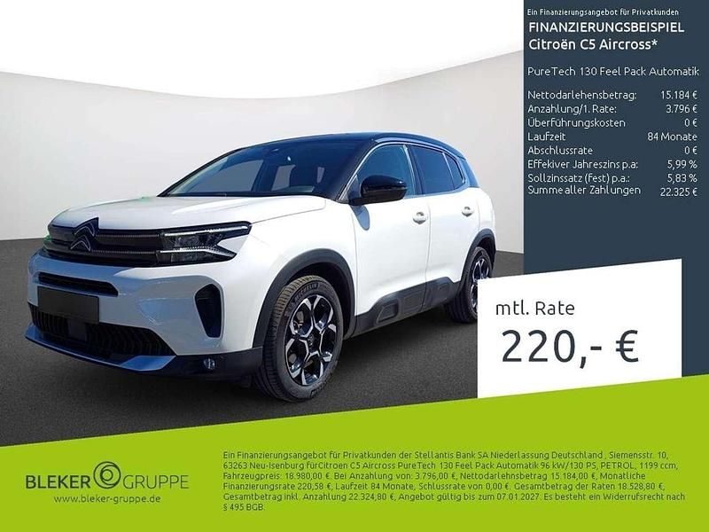 Perlmutt weiß Gebraucht 2023 Citroën C5 Aircross Feel SUV | 18.980 € (Superpreis) - Bild 1/3