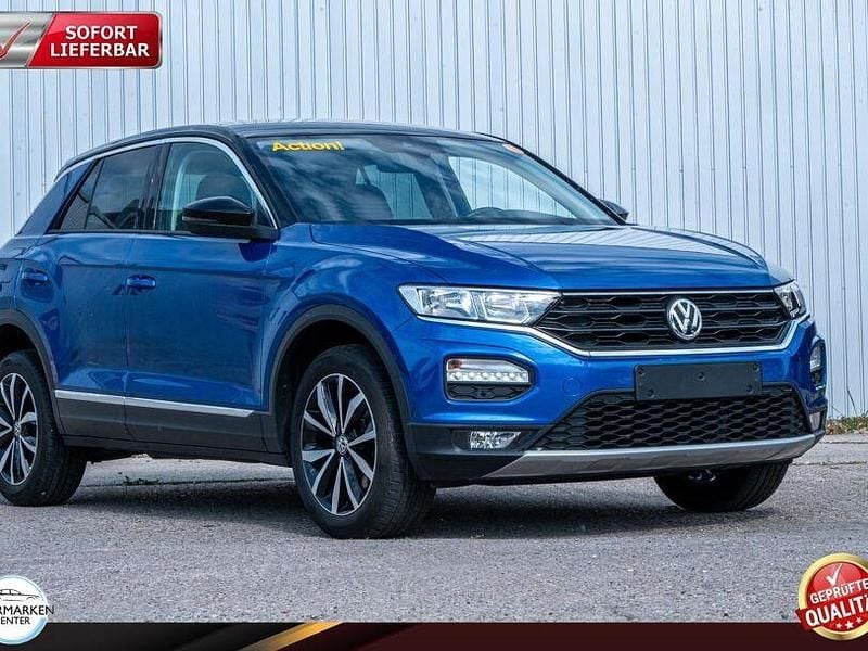 Ravennablau metallic Gebraucht 2019 VW T-Roc Style SUV | 15.999 € (Guter Preis) - Bild 1/4