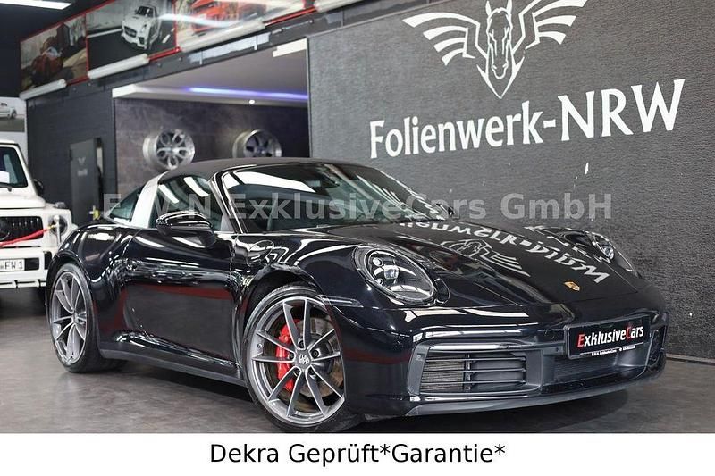 Tiefschwarz Gebraucht 2020 Porsche 911 Targa 4S Cabrio | 129.970 € - Bild 1/4