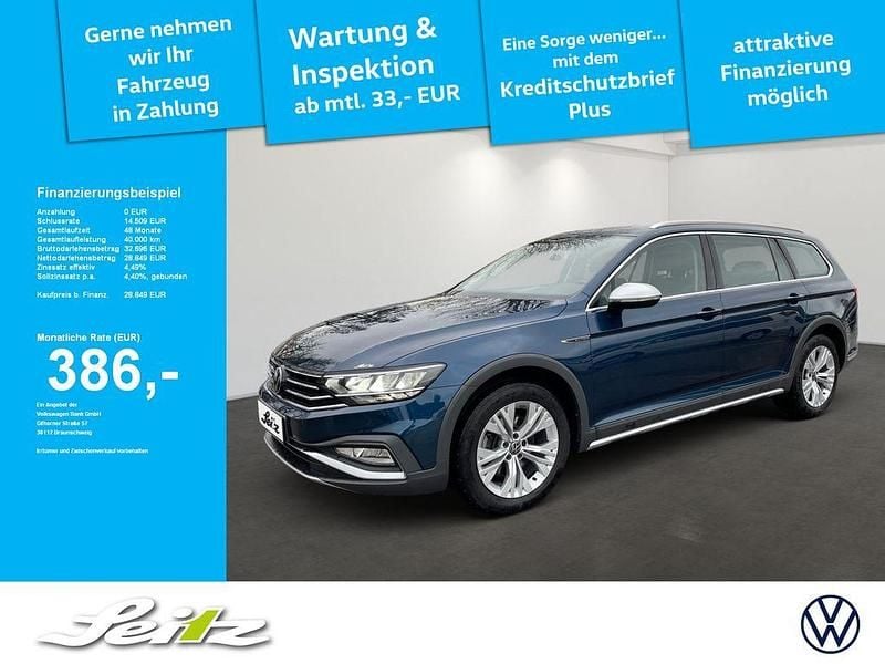 Aquamarinblau metallic Gebraucht 2022 VW Passat Alltrack Kombi | 28.849 € (Guter Preis) - Bild 1/3