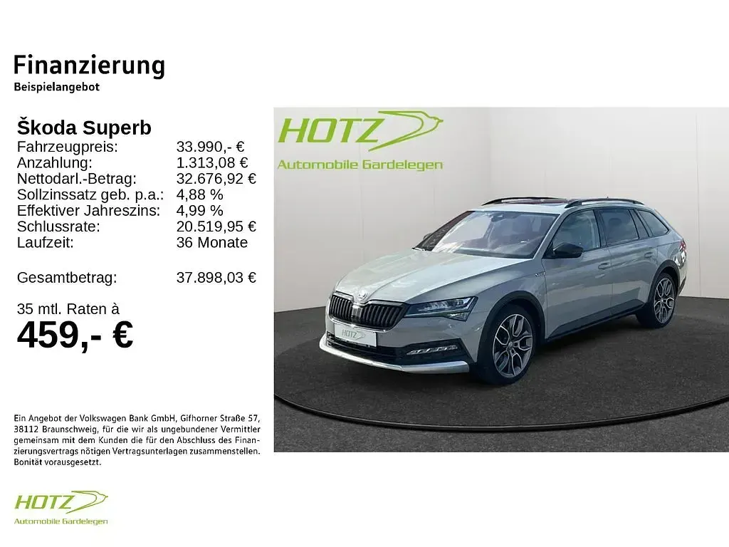 Brugt Skoda Superb 200 HK (147 kW) 2023 Grå Stationcar