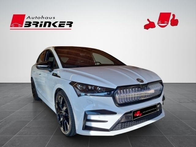Weiss Gebraucht 2023 Skoda Enyaq iV Suite SUV | 48.930 € (Teuer) - Bild 1/4