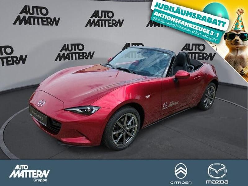 Rot Neu 2025 Mazda MX5 Exclusive-Line Cabrio | 29.990 € - Bild 1/4