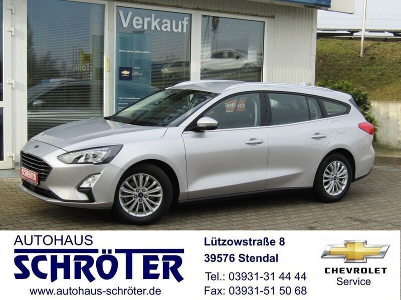 Moondust silver (metallic) (metallic) Gebraucht 2020 Ford Focus Titanium Kombi | 15.980 € (Etwas zu teuer) - Bild 1/4