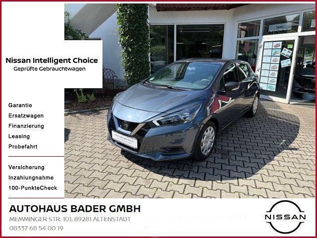 Grün Gebraucht 2021 Nissan Micra Visia+ Kleinwagen | 9.900 € (Superpreis) - Bild 1/4