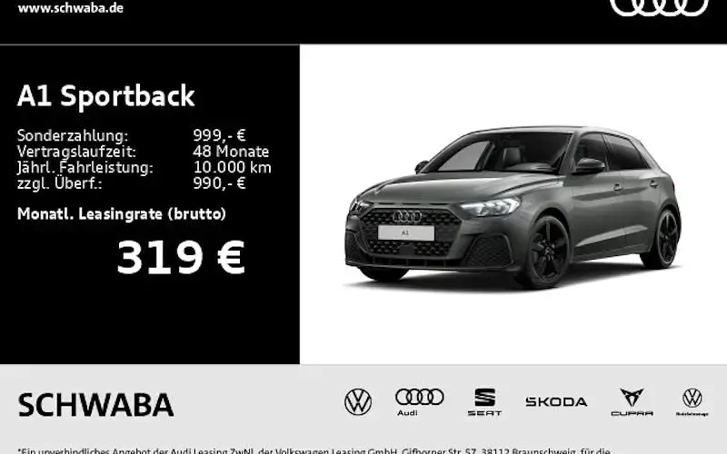 Neu Audi A1 Sportback Ambiente 116 PS (85 kW) 2026 Grau Kleinwagen