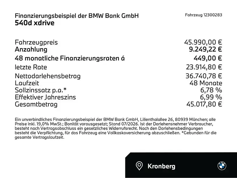 Gebraucht BMW 540 Performance 340 PS (250 kW) 2023 Weiß Limousine