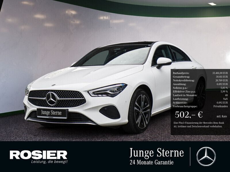Weiss / polarweiß Gebraucht 2024 Mercedes CLA180 Advanced Limousine | 33.461 € (Fairer Preis) - Bild 1/4