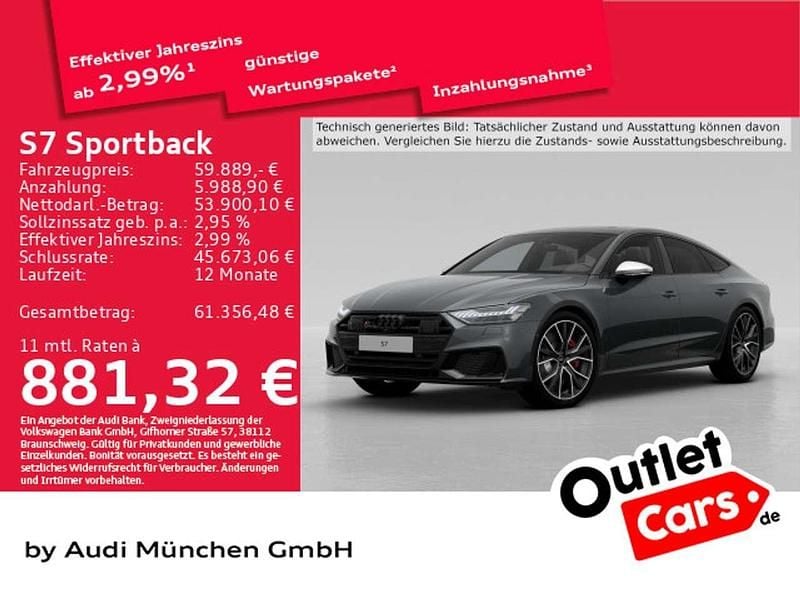 Daytonagrau perleffekt Gebraucht 2022 Audi S7 Kleinwagen | 59.889 € (Guter Preis) - Bild 1/1