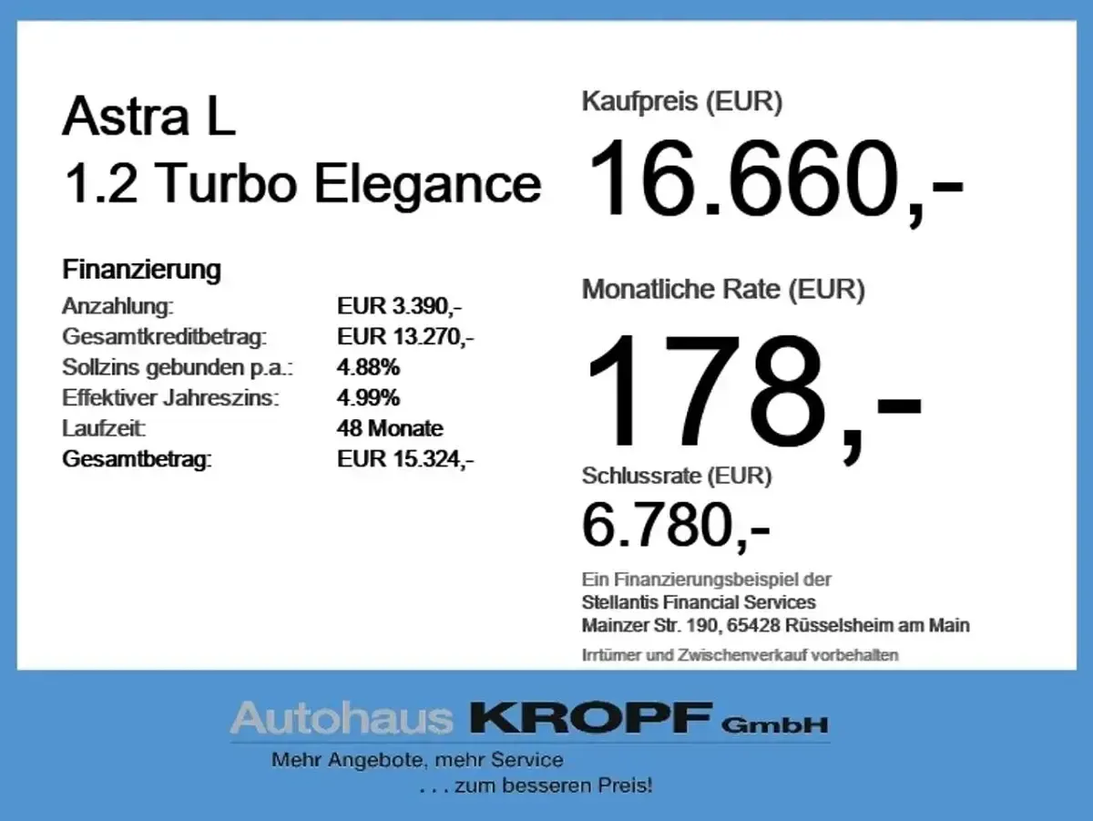 Używany Opel Astra Elegance 131 KM (96 kW) 2022 Niebieski Sedan/Limuzyna
