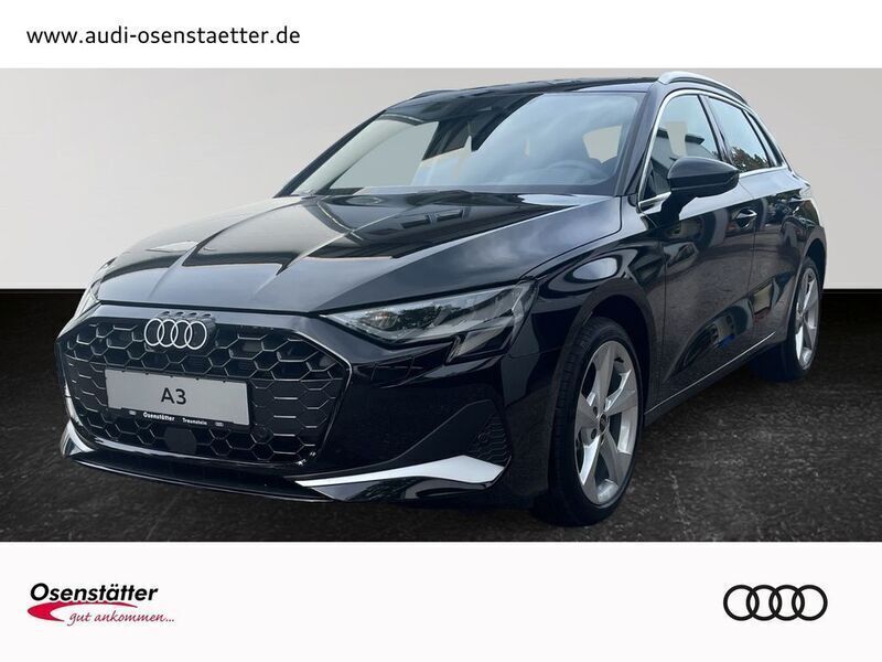 Mythosschwarz metallic Neu 2024 Audi A3 Sportback Advanced Plus Limousine | 47.140 € - Bild 1/4
