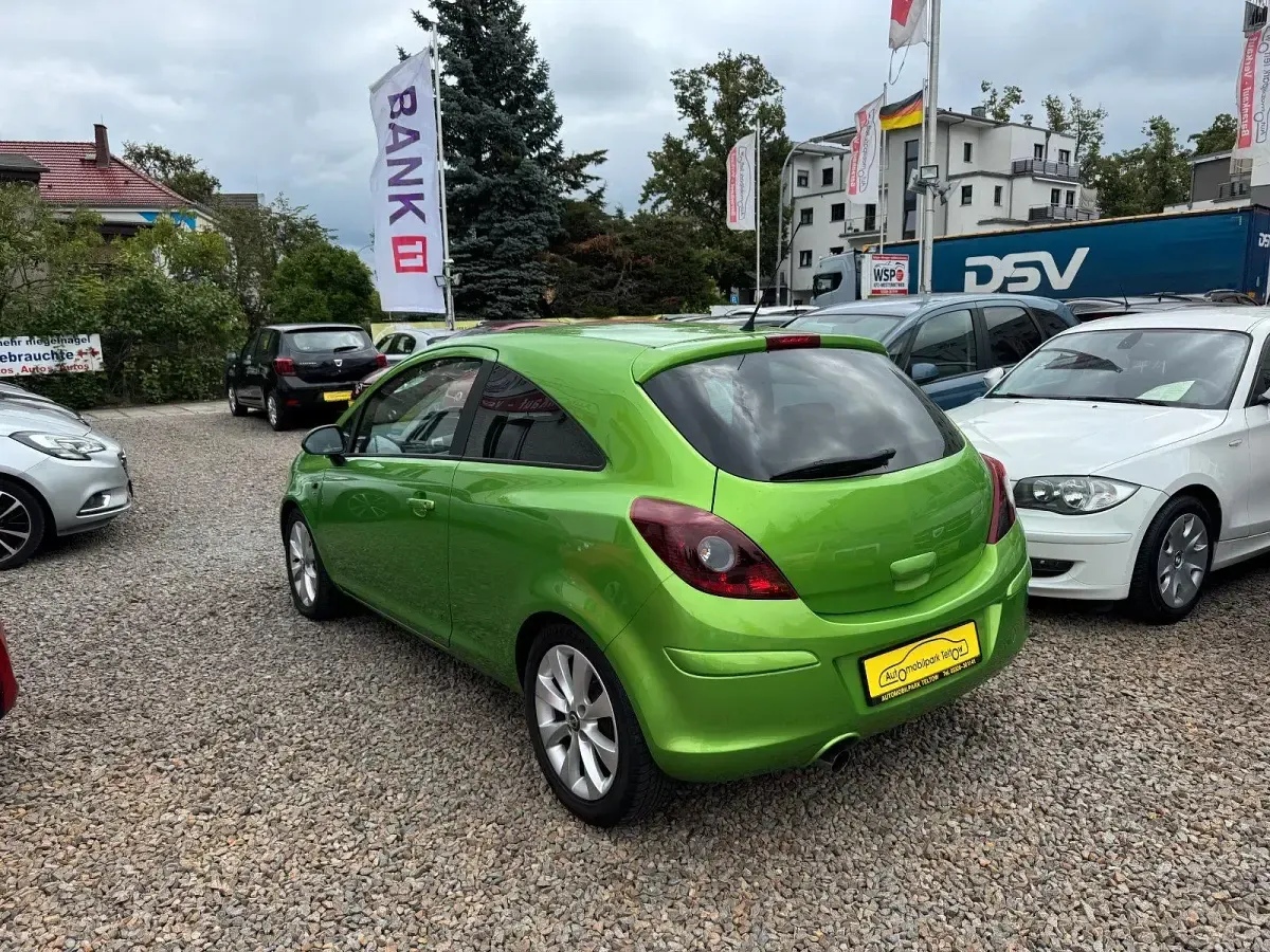 Gebraucht Opel Corsa 69 PS (50 kW) 2013 Grün Kleinwagen
