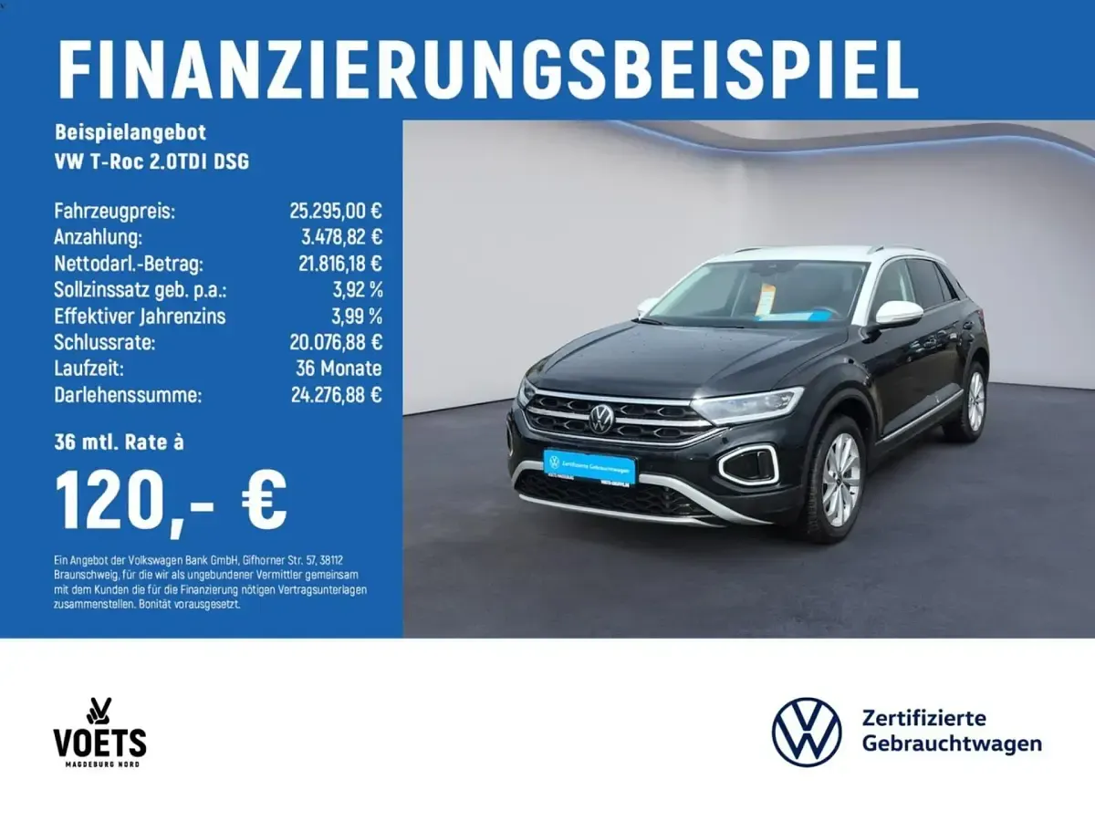 Occasion VW T-Roc Style 150 ch (110 kW) 2024 Noir SUV