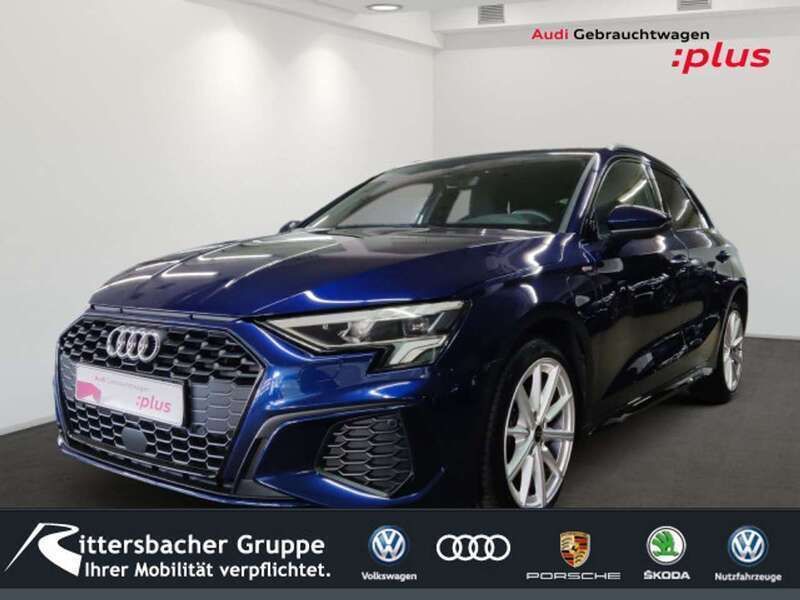 Navarrablau metallic Gebraucht 2023 Audi A3 e-tron S-Line Kleinwagen | 34.770 € (Fairer Preis) - Bild 1/4
