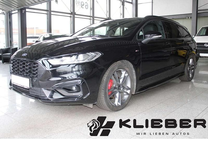Obsidianschwarz metallic Gebraucht 2021 Ford Mondeo ST-Line Kombi | 19.770 € (Fairer Preis) - Bild 1/4