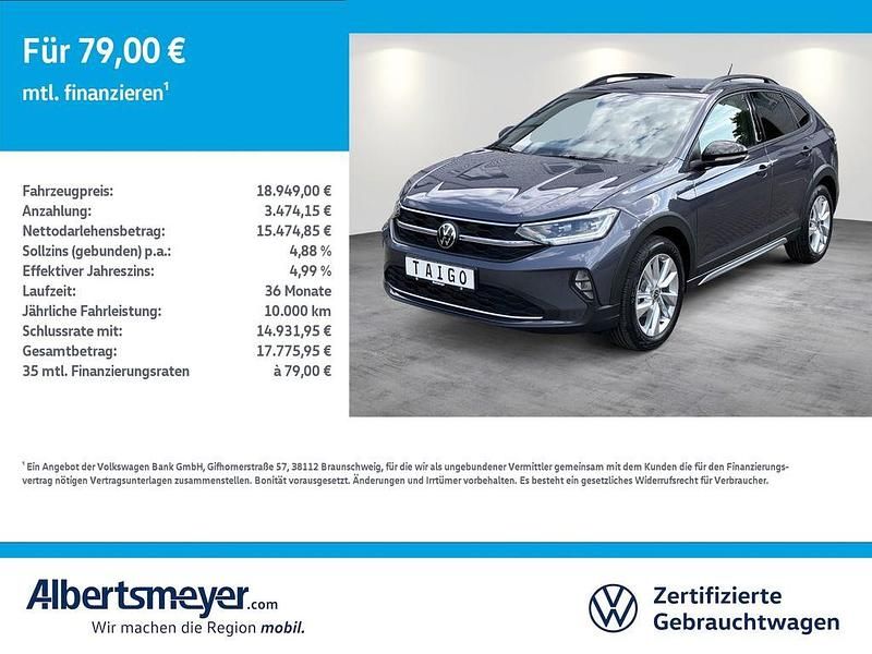 Grau Gebraucht 2023 VW Taigo Move SUV | 18.949 € (Superpreis) - Bild 1/4