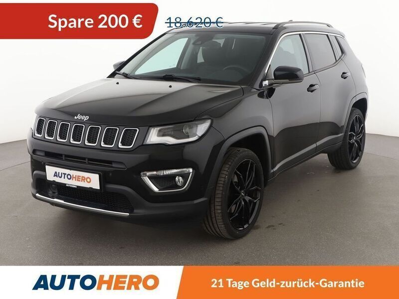 Schwarz Gebraucht 2018 Jeep Compass Limited SUV | 18.420 € (Fairer Preis) - Bild 1/3