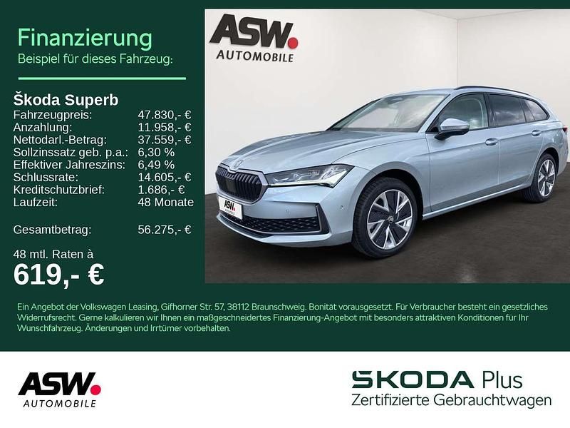 Pebble silber metallic Gebraucht 2024 Skoda Superb Selection Kombi | 39.390 € (Fairer Preis) - Bild 1/4