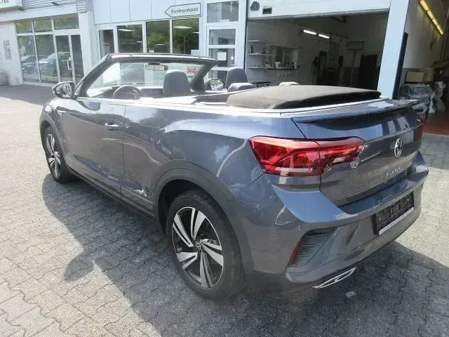 Gebraucht VW T-Roc Cabriolet R-line 150 PS (110 kW) 2022 Rauchgrau metallic schwarz Cabrio