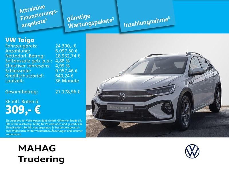 Weiß Gebraucht 2022 VW Taigo R-line SUV | 24.390 € (Fairer Preis) - Bild 1/2