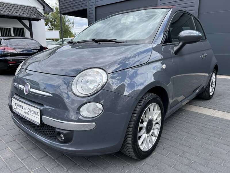 Grau Gebraucht 2012 Fiat 500 Lounge Cabrio | 7.970 € - Bild 1/4