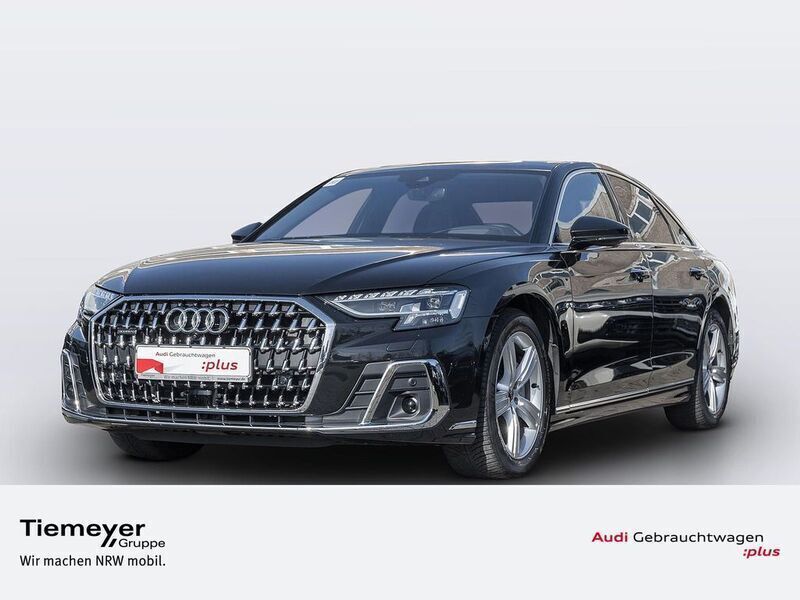 Mythosschwarz metallic Gebraucht 2023 Audi A8 Ambiente Limousine | 64.890 € (Superpreis) - Bild 1/4