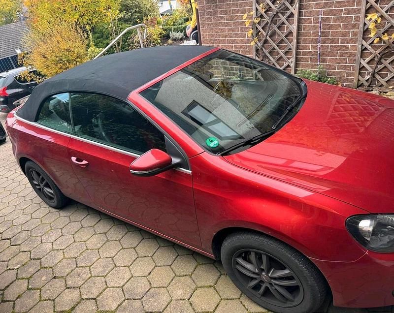 Rot Gebraucht 2012 VW Golf Cabriolet Cabrio | 7.500 € (Guter Preis) - Bild 1/4