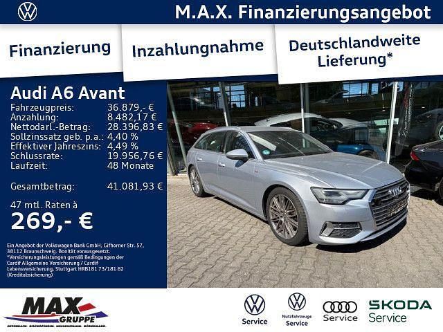 Florettsilber metallic Gebraucht 2021 Audi A6 S-Line Kombi | 36.879 € (Superpreis) - Bild 1/3