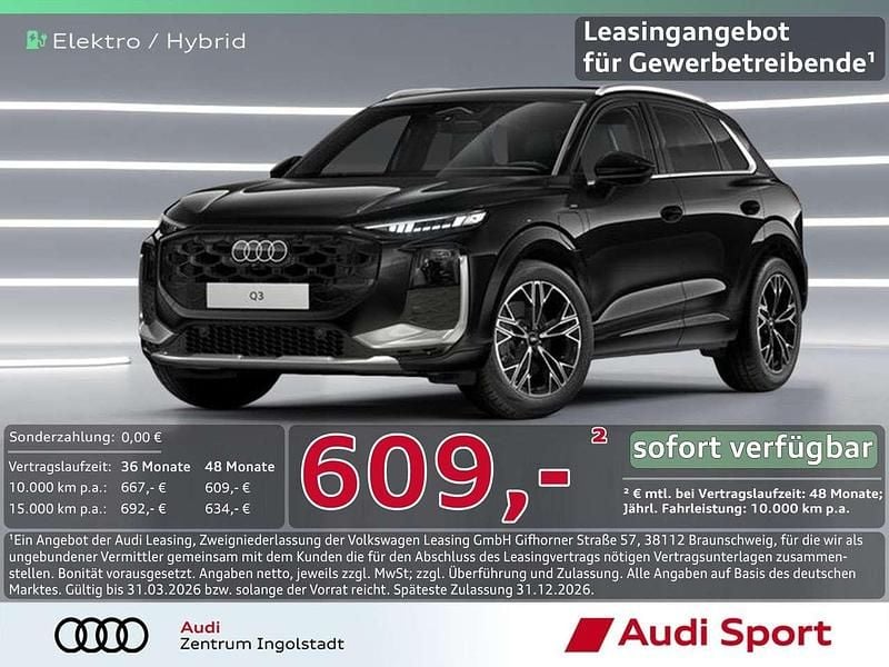 Mythosschwarz Neu 2025 Audi Q3 Sport SUV | 56.950 € (Superpreis) - Bild 1/3