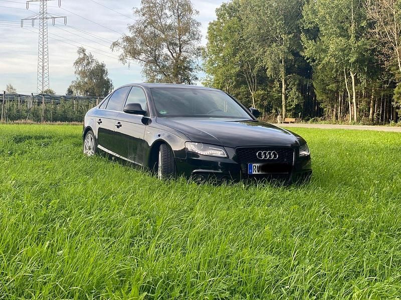 Schwarz Gebraucht 2008 Audi A4 S-Line Limousine | 9.999 € (Etwas zu teuer) - Bild 1/4