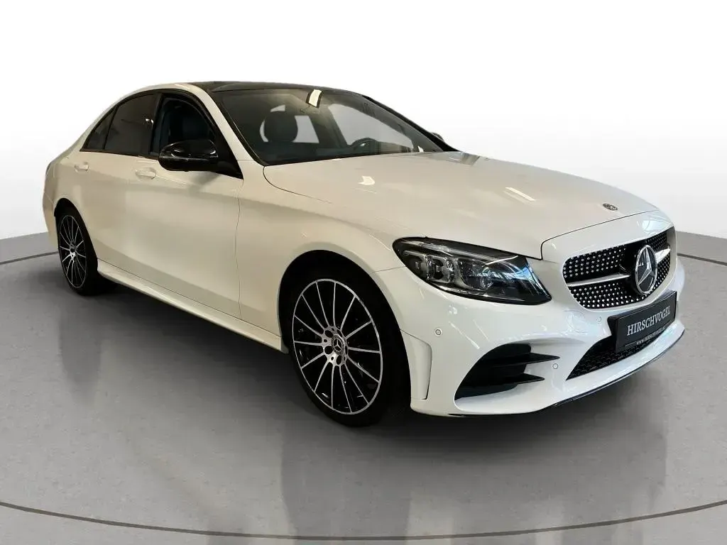 Gebraucht Mercedes C220 AMG line 194 PS (142 kW) 2021 Unilack polarweiß Limousine