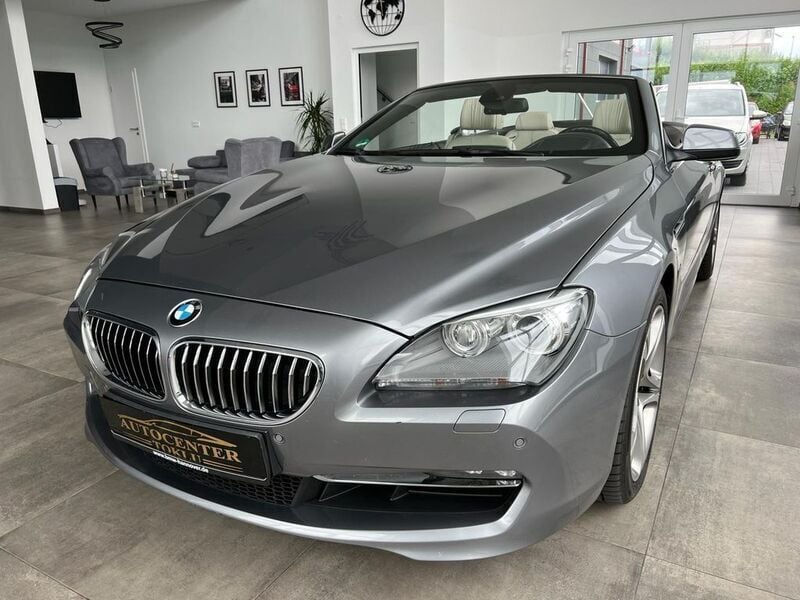 Spacegrau metallic (metallic) Gebraucht 2011 BMW 640 Cabriolet Sport Line Cabrio | 26.990 € (Fairer Preis) - Bild 1/4