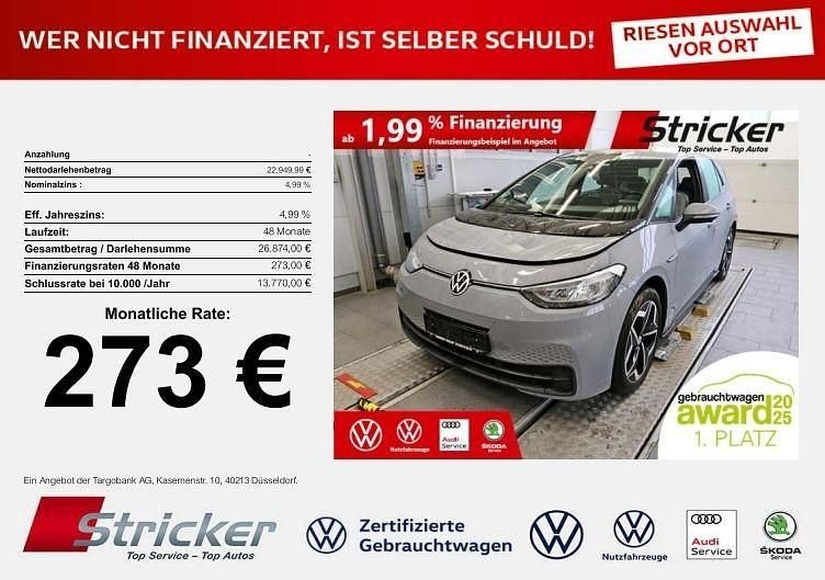 Gebraucht VW ID.3 Pro 150 kW (204 PS) 2021 Grau Kleinwagen