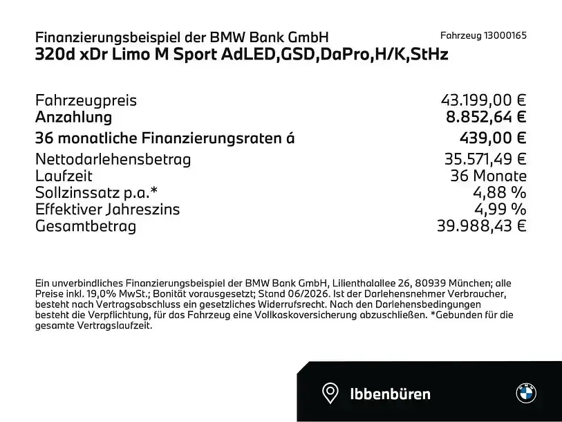 Gebraucht BMW 320 M Sport 190 PS (139 kW) 2024 Andere Limousine