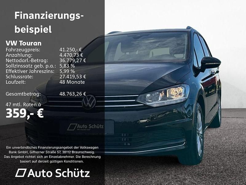 Neu VW Touran 150 PS (110 kW) 2025 Schwarz Van / Kleinbus