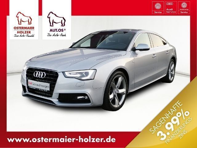 Silber metallic Gebraucht 2014 Audi A5 Sportback Comfort Kleinwagen | 29.859 € - Bild 1/4